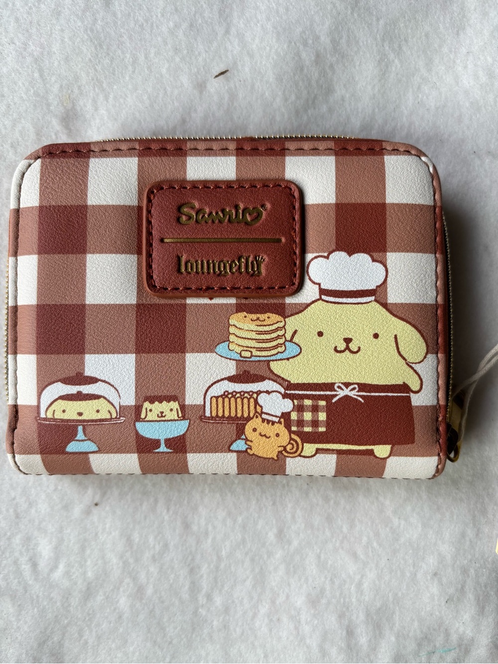 Loungefly Brown & Cream Pompompurin Bakery Zip Wallet
